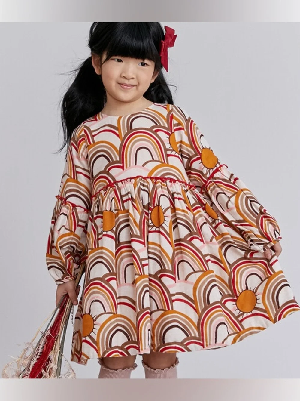 Pink Chicken Long Sleeve Dress Size 3T - Picture 1 of 7